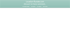 Desktop Screenshot of location-fluviale.com
